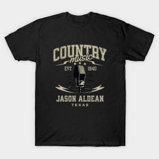 country music microphone singer  v17 T-Shirt